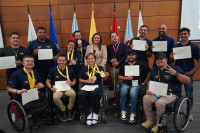 Integrantes del Equipo Colombia junto a la directora de la DIVRI y al director de Discapacidad. WhatsApp-Image-2025-02-26-at-11-38-37-AM.jpeg